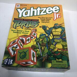 Teenage Mutant Ninja Turtles Yahtzee Jr Game w/ Box Milton Bradley TMNT